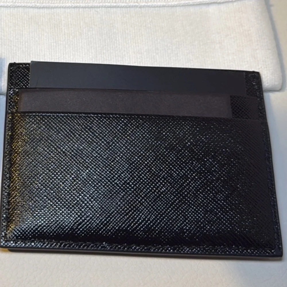 BRAND NEW - VERSACE Card Holder - Black with Gold letters - Picture 4 of 7